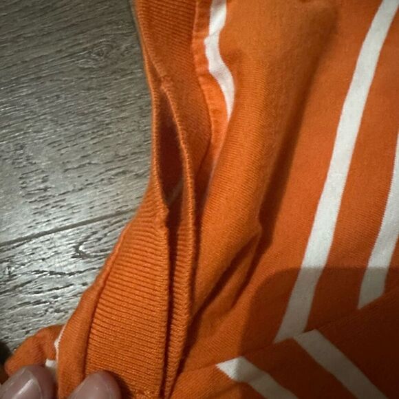 Vintage Trailer Mens Orange Striped Polo Vintage Fit Cotton Size Medium - Picture 8 of 11
